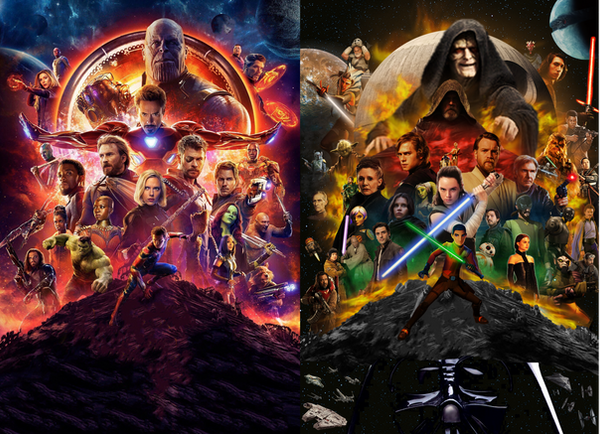 Star Wars Poster Infinity War Style Comparison By Captain Kingsman16