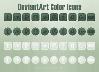 DeviantArt colored icons