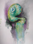 Watercolor creature by Marielutine