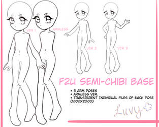 FREE TO USE Semi Chibi Bases