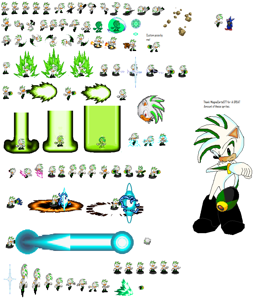 Semi Super Mecha Sonic Sprites by sonicmechaomega999 on DeviantArt