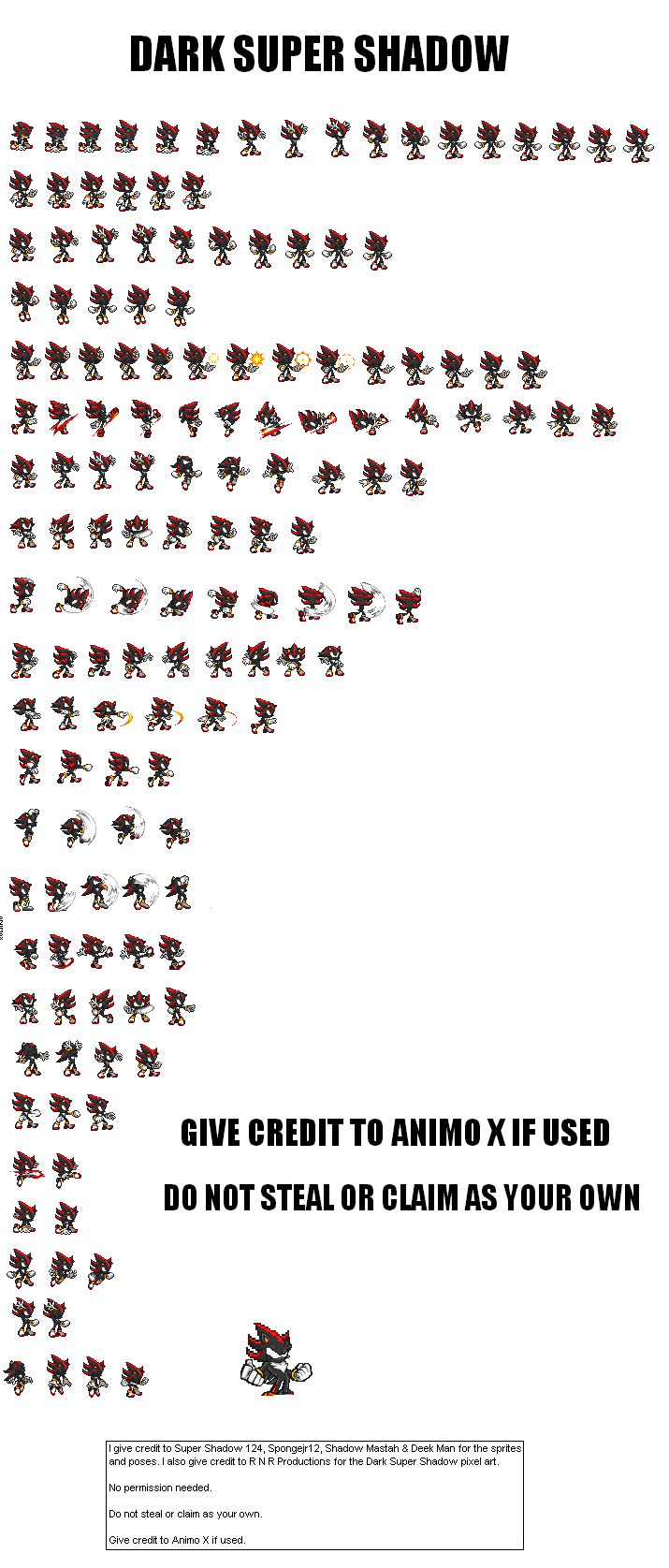 Metal Shadow Sprites