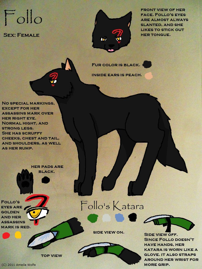 Follo Character Card Follo ref. sheet by fruitbatslyra on DeviantArt