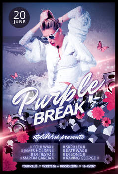 Purple Break Flyer