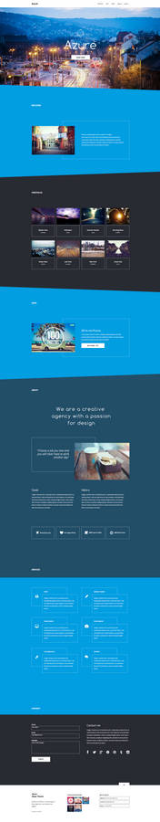 Azure - One Page Muse Theme