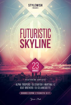 Futuristic Skyline Flyer