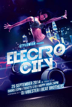 Electro City Flyer Template
