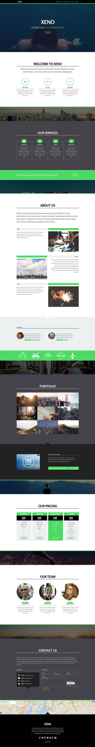 Xeno - One Page Muse Template