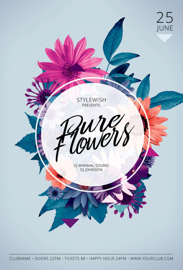 Pure Flowers Flyer