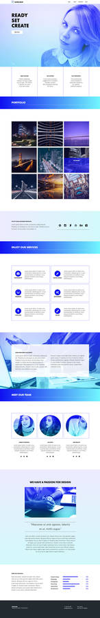Ultra Blue - Responsive Muse Template
