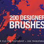 200 Designer Brushes for Photoshop