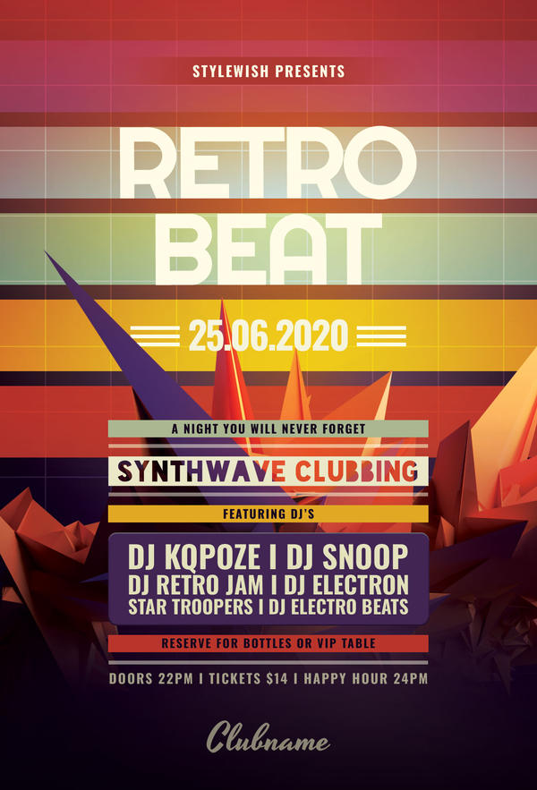 Retro Beat Flyer by styleWish on DeviantArt