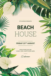 Beach House Flyer