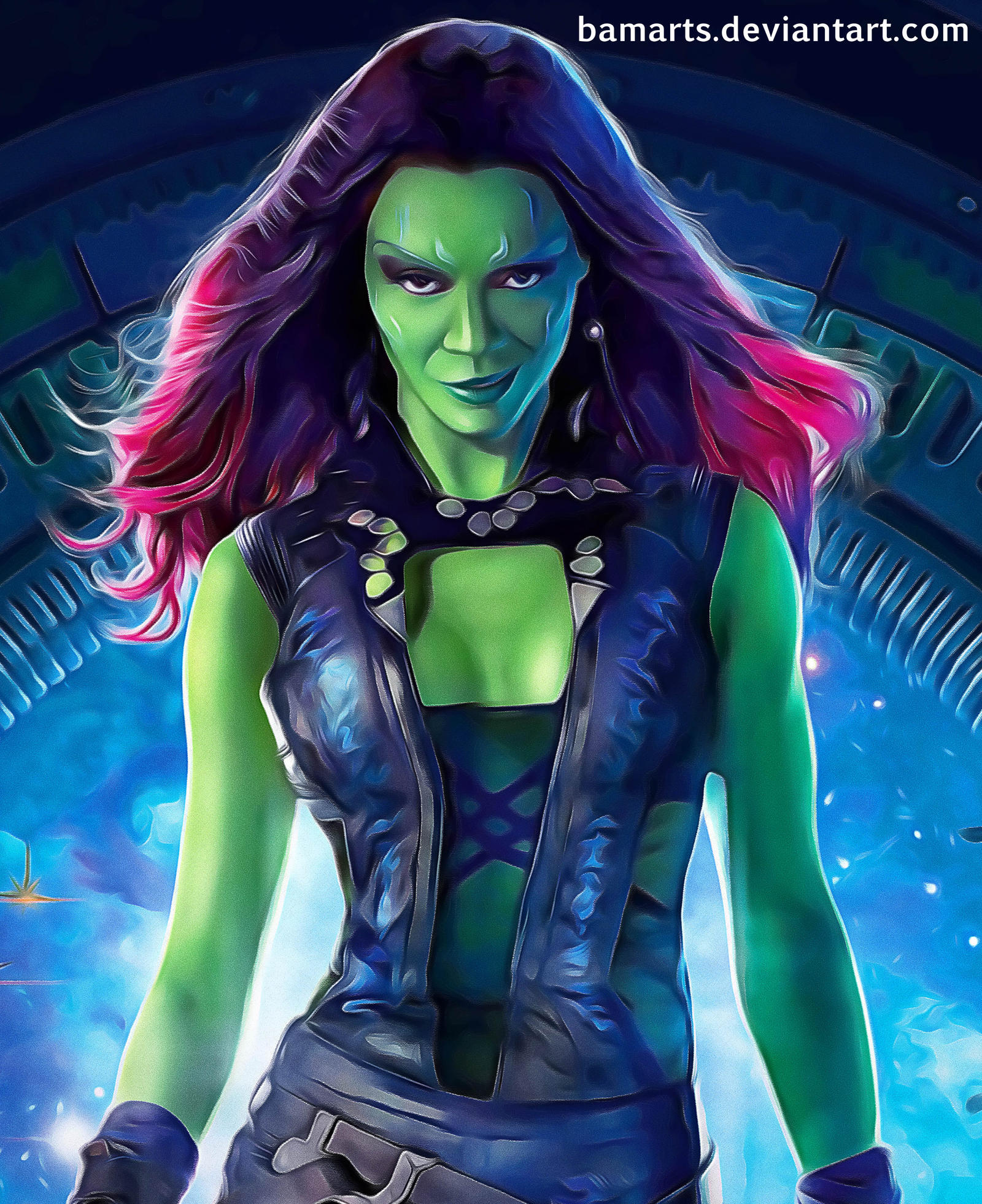 Gamora (detail) by Bamarts on DeviantArt Gamora (detail) by Bamarts on DeviantArt