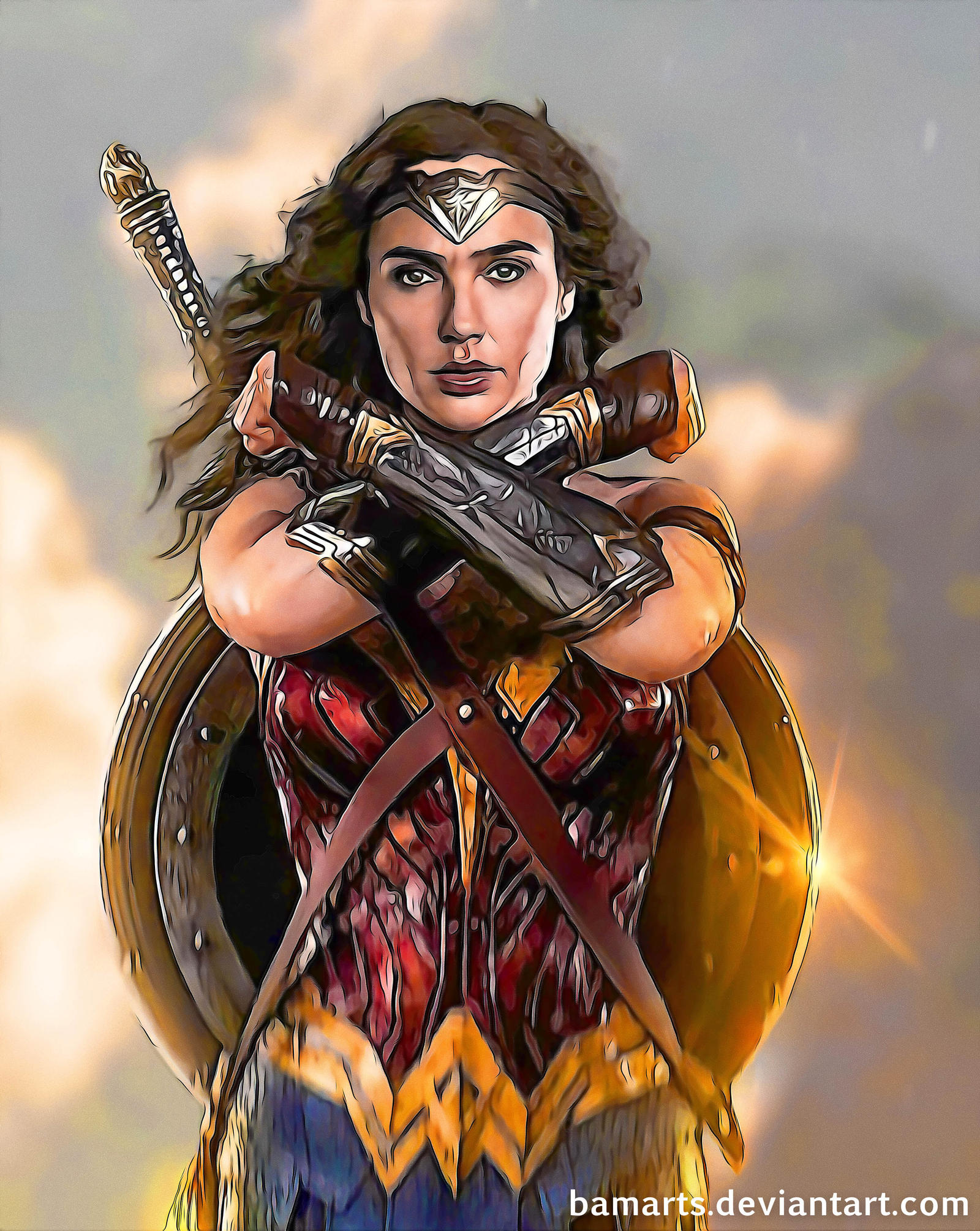Wonder Woman Gal Gadot by Bamarts on DeviantArt