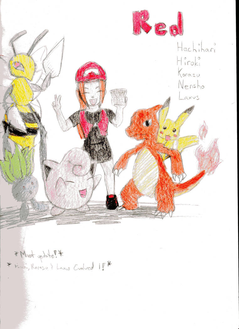 Pokemon Red Team 01 by KittyKorkoza33 on DeviantArt