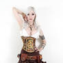 Hard Leather Clockwork Corset