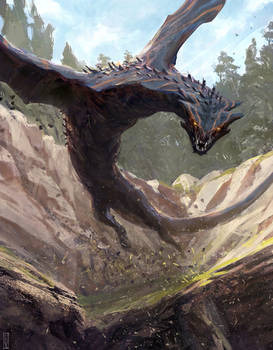 Jumping wyvern