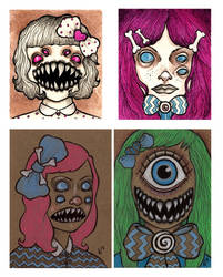 teensy monster girls