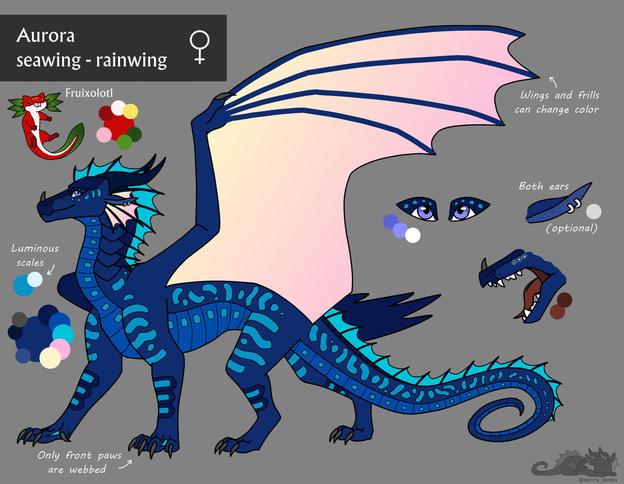 Ref sheet Aurora by aurorarainsea on DeviantArt
