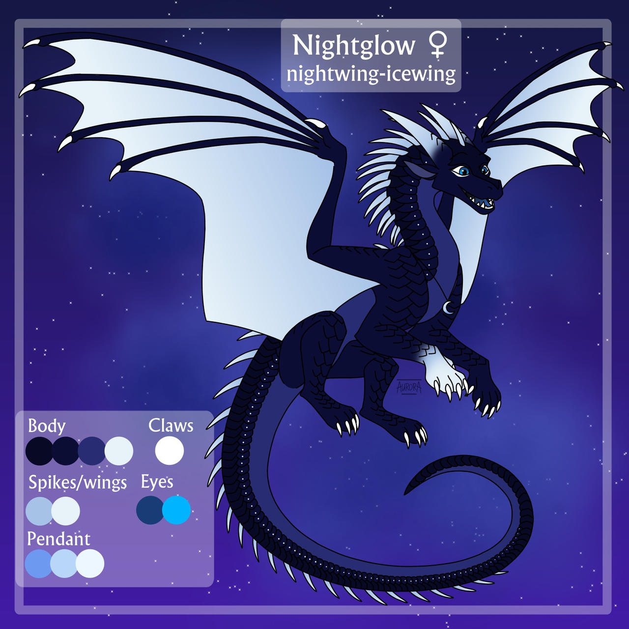 Ref sheet Nightglow by aurorarainsea on DeviantArt