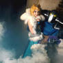 Sven and Crystal Maiden cosplay