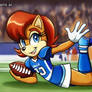 Sally Acorn Scoring A TouchDown