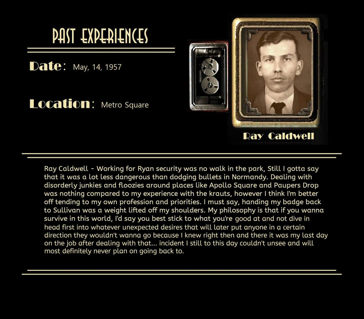 Past experiences