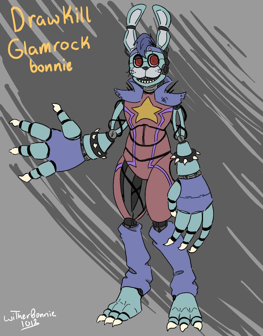 Drawkill Weaver Drawkill glamrock Bonnie by witherbonnie1012 on DeviantArt