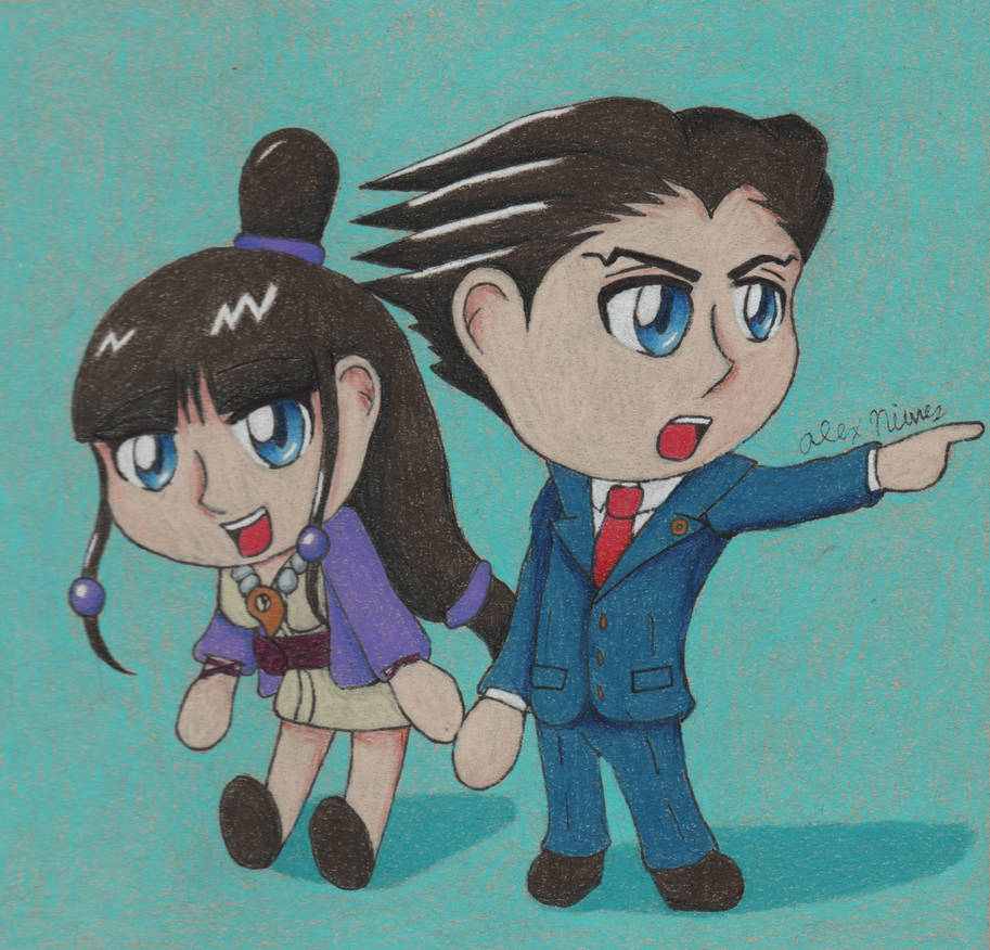 Chibi Attorney Chibi Ace Attorney by SapphireFlora on DeviantArt