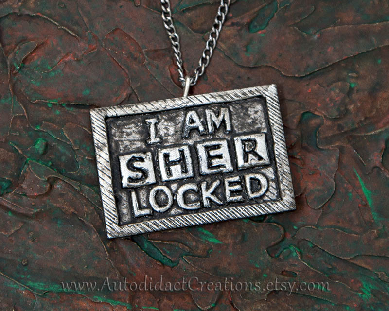 I am SHER Locked, Sherlock Holmes Pendant