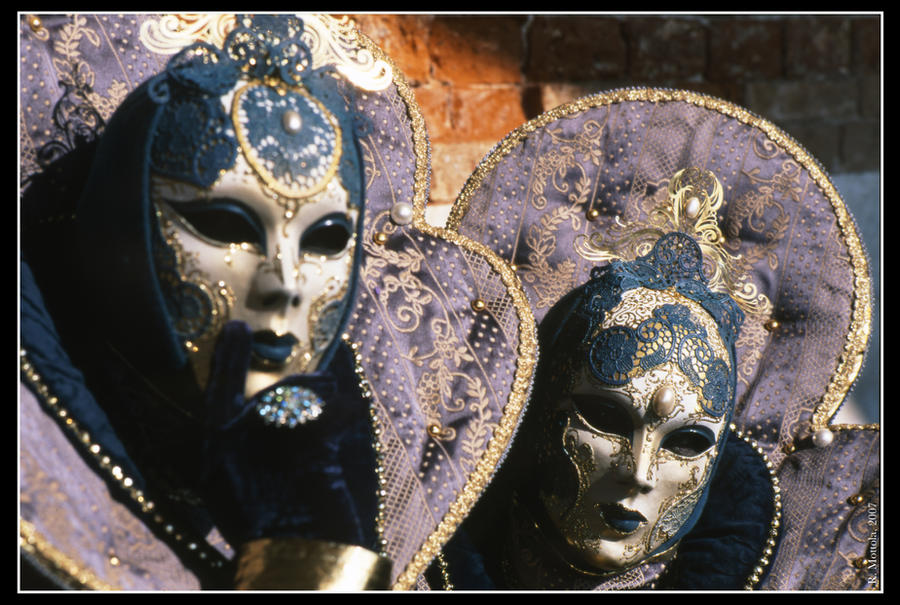 Golden and Violet masks