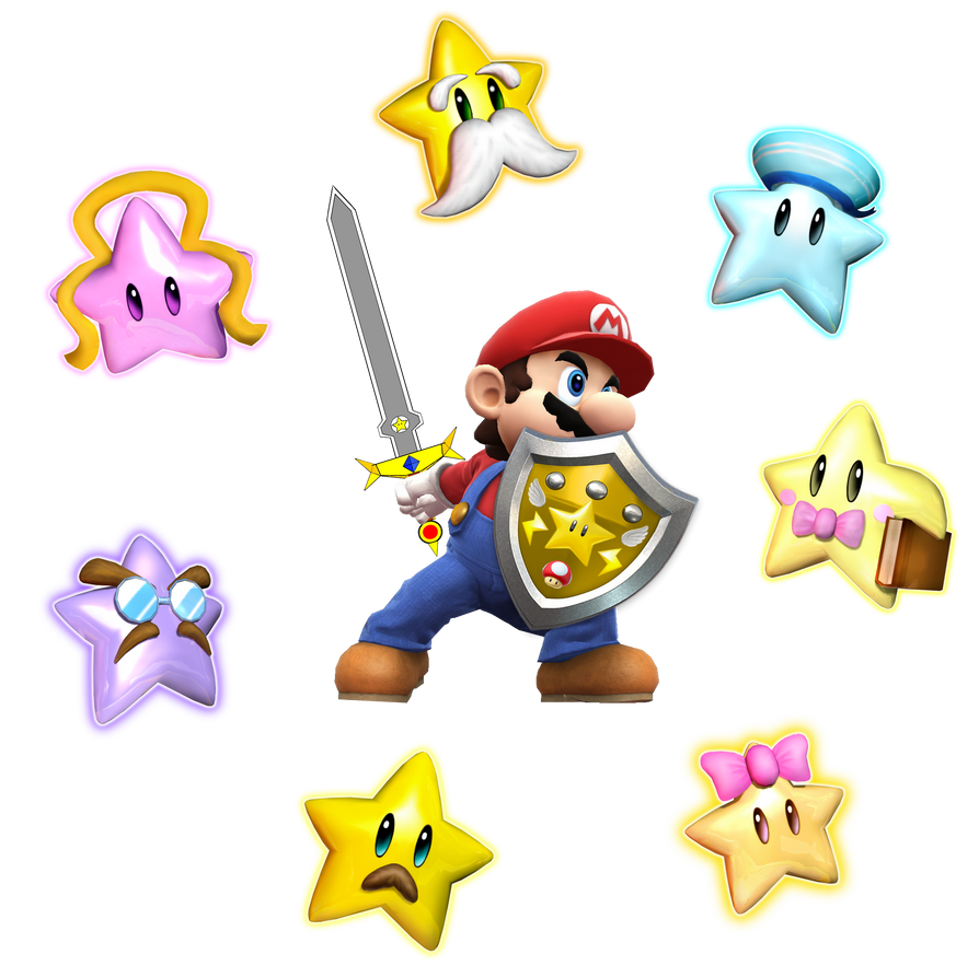 Mario the knight with star spirits by Banjo2015 on DeviantArt