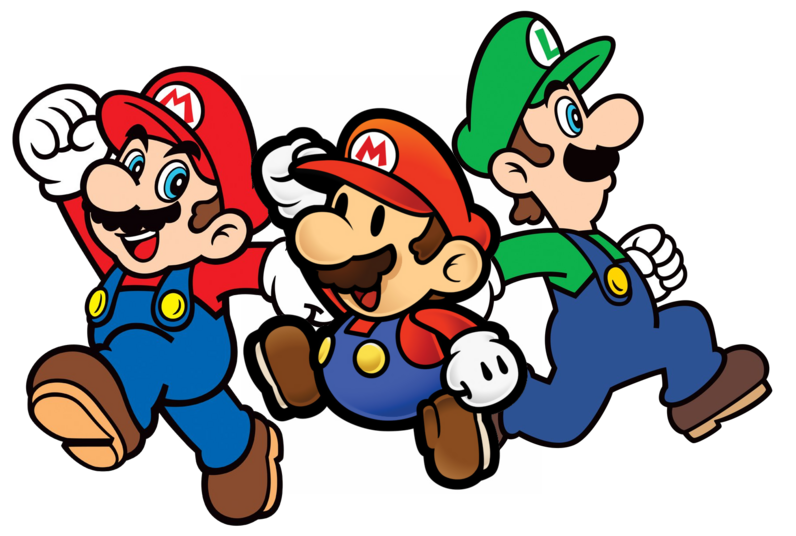 Mario, Paper Mario and Luigi (ML Paper Jam)