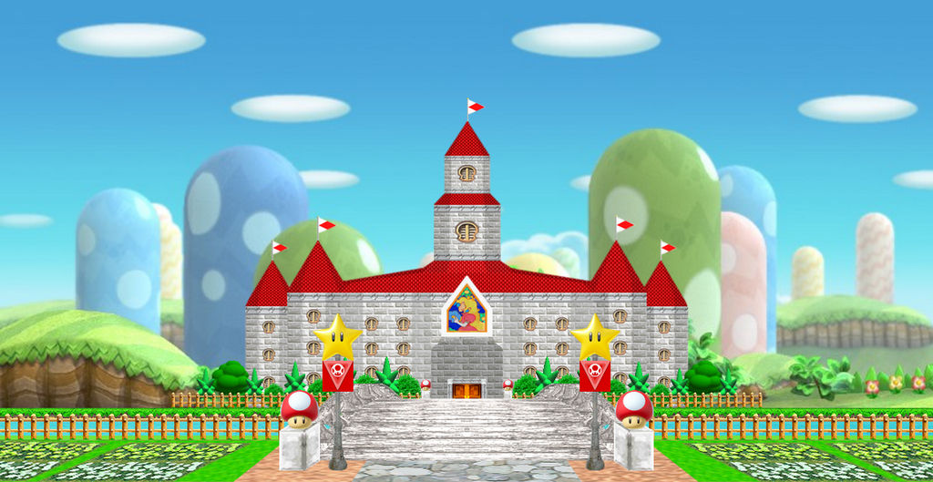 Peach's Castle amazing outside 2 by Banjo2015 on DeviantArt