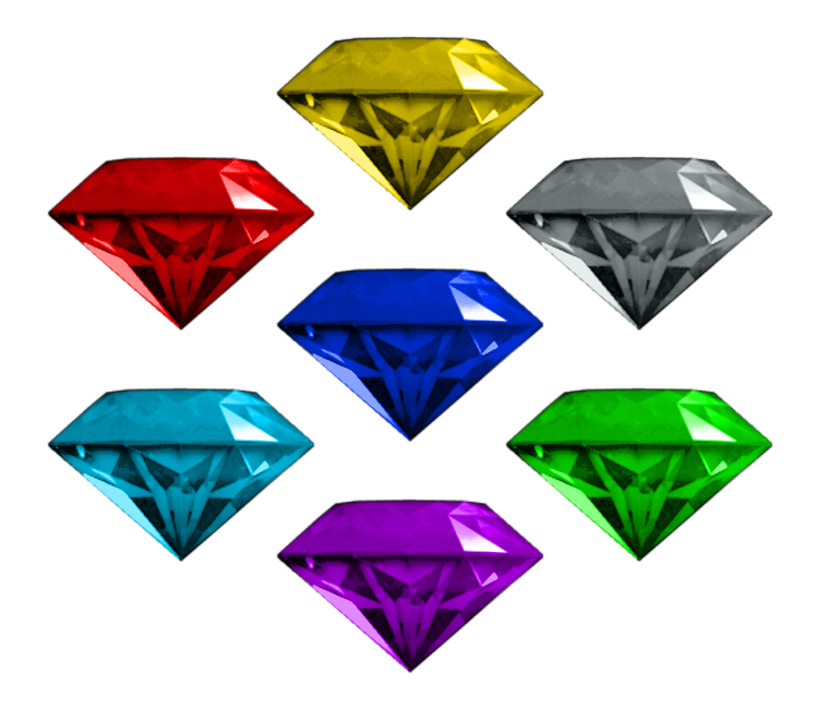 Sonic Chaos Emeralds Colors
