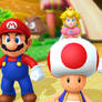 Mario, Luigi, Peach and Toad