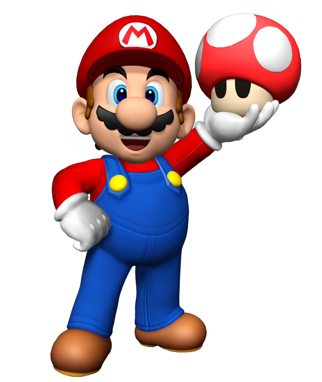 Mario with a Super Mushroum by Banjo2015 on DeviantArt