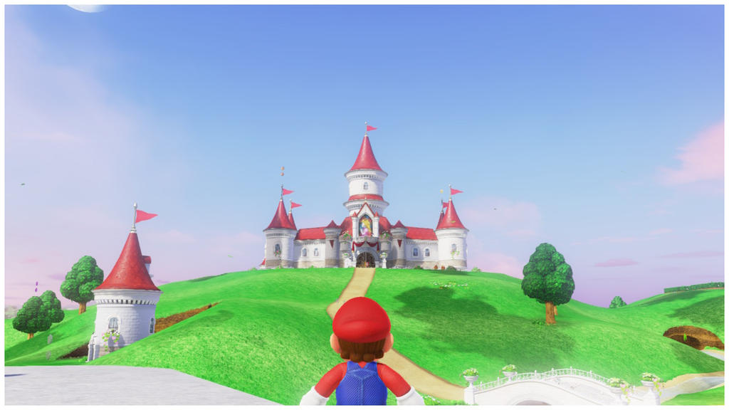 Mario and the Peach's Castle by Banjo2015 on DeviantArt