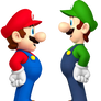 Mario talk with Luigi