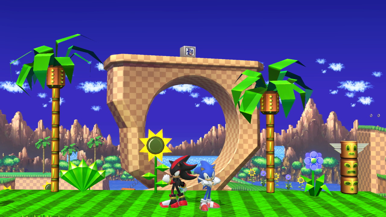 Sonic and Shadow in Green Hill Zone (5) by Banjo2015 on DeviantArt