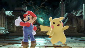 Mario and Pikachu