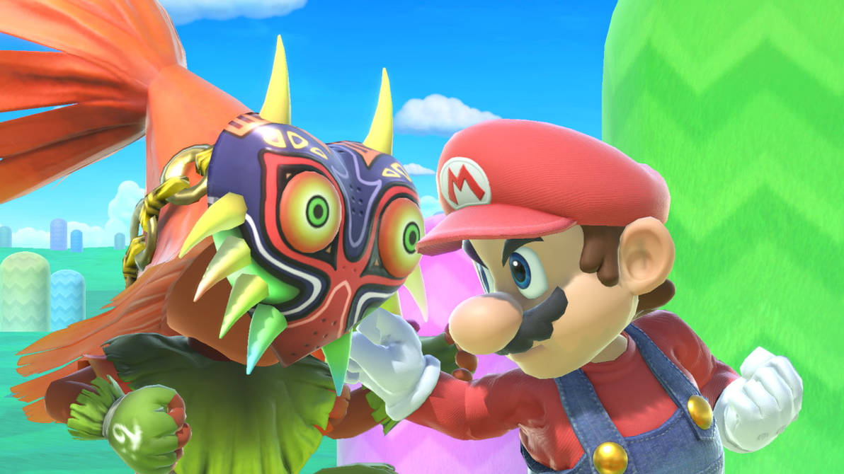 Mario catch Skull Kid by Banjo2015 on DeviantArt