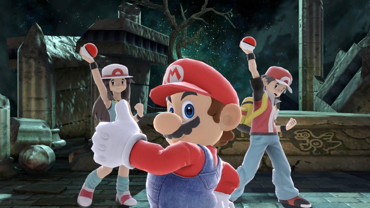 Mario with Red and Green by Banjo2015 on DeviantArt