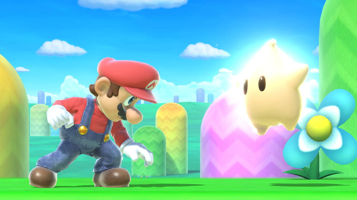 Mario with Luma by Banjo2015 on DeviantArt