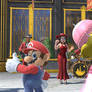 Mario and Peach with Pauline
