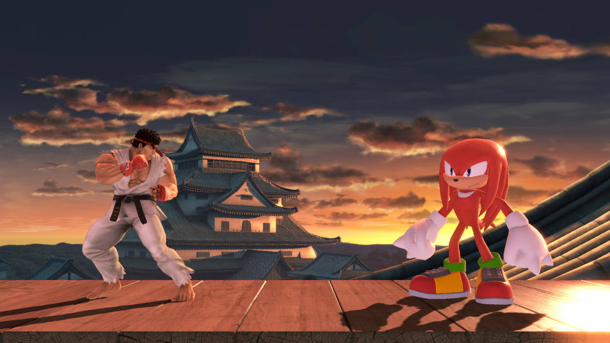 Ryu vs Knuckles by Banjo2015 on DeviantArt