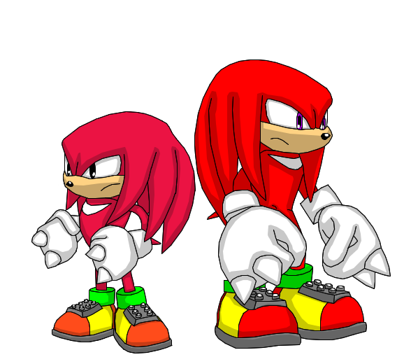 Knuckles Moden Modern Knuckles and Classic Knuckles 2D by Banjo2015 on DeviantArt