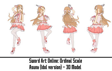 Sword Art Online: OS - Asuna (Idol ver.) 3D Model