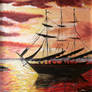 Sailing at sunset